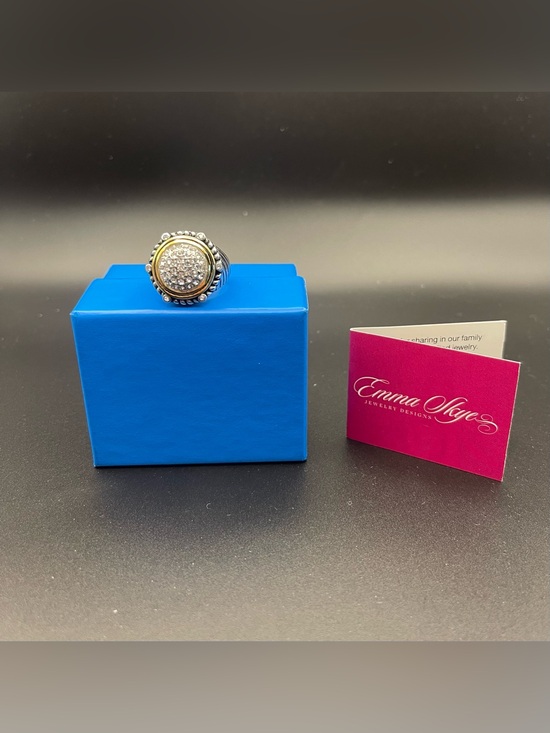 Emma Skye Jewelry - NWT Emma Skye Dome Ring / Two Tone crystal Statement Ring sz 8